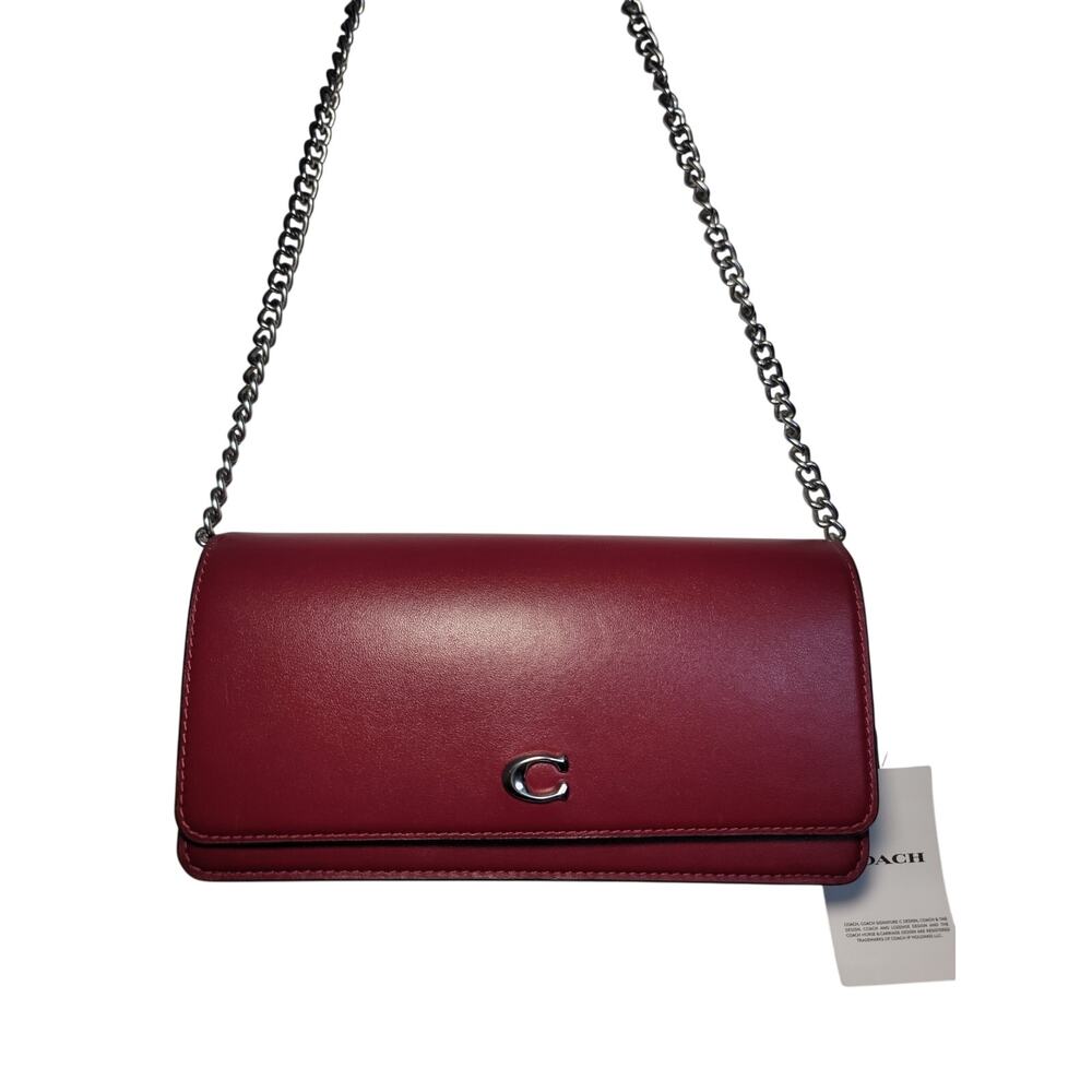 Coach Evie Long Wallet with Chain NWT